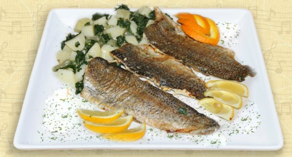 Fileti pastrmke na žaru sa prilogom